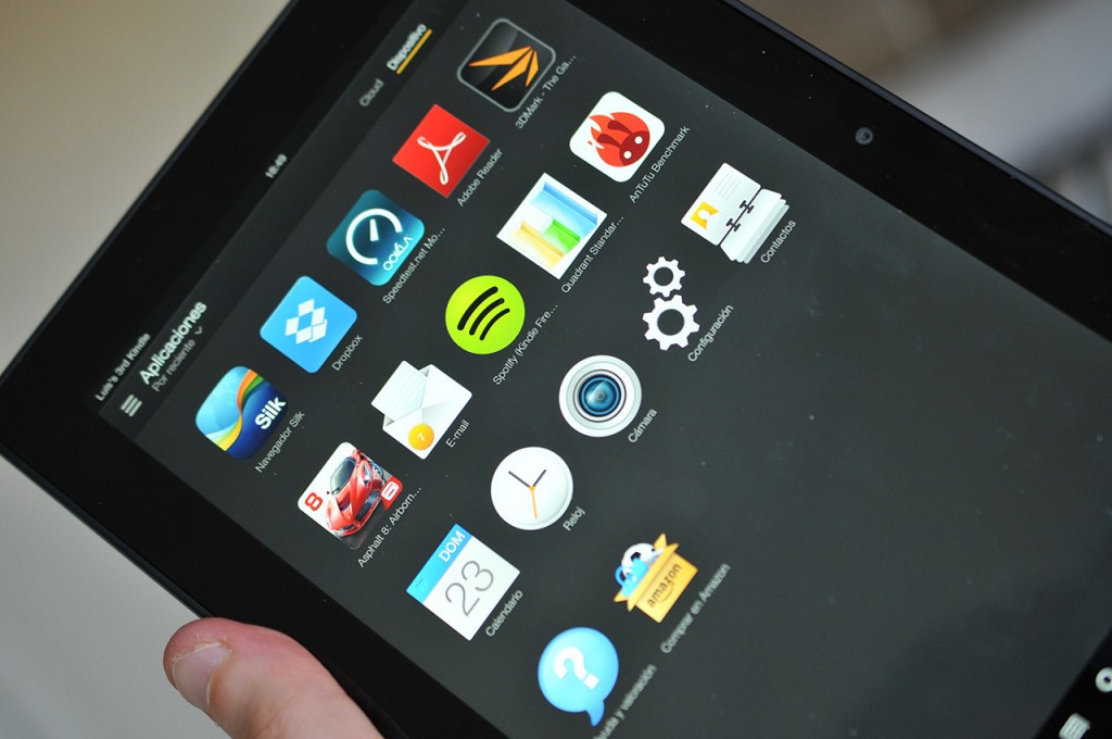 Kindle Fire HDX 89 - Iconos