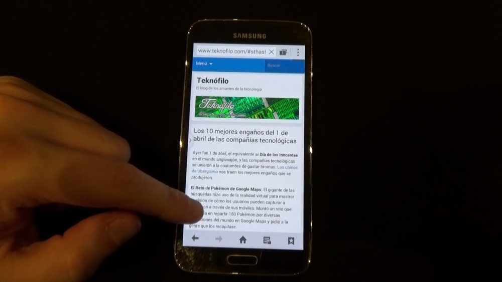 Prueba Samsung Galaxy S5