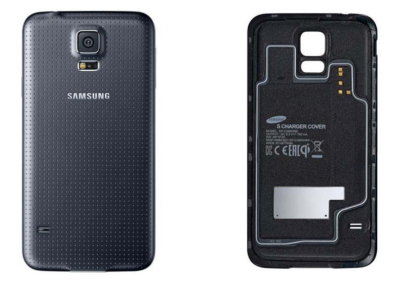 La tapa oficial trasera con carga inal mbrica del Samsung Galaxy
