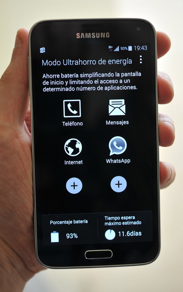Samsung Galaxy S5 - Ultrahorro de energia