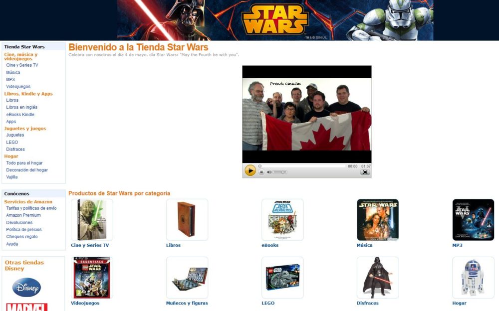 Star Wars en Amazon