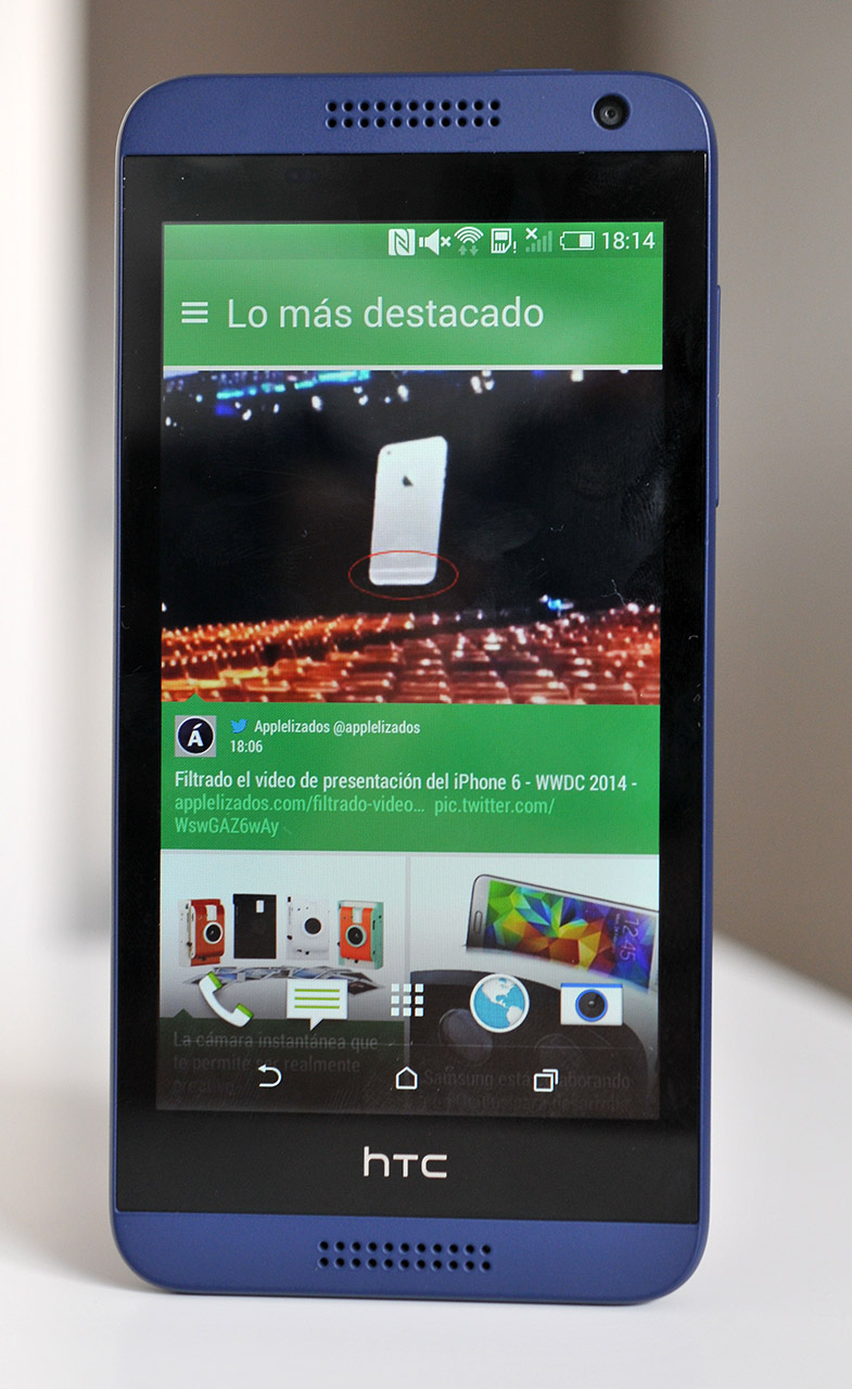 HTC Desire 610 – Téléphone Portable Android Noir (3,7″, 16 Go, 576 Mo RAM, Occasion)