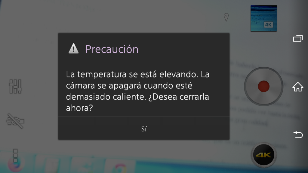 Calentamiento Xperia Z2