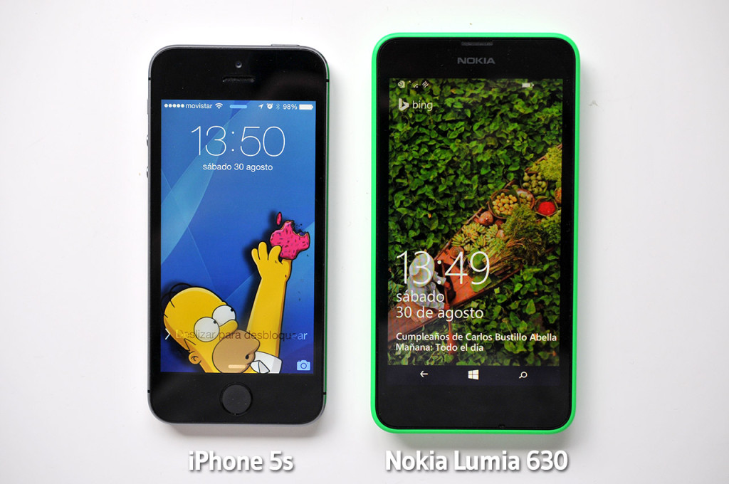 Nokia Lumia 630 - iPhone 5s