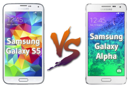 Samsung Galaxy Alpha vs Samsung Galaxy S5