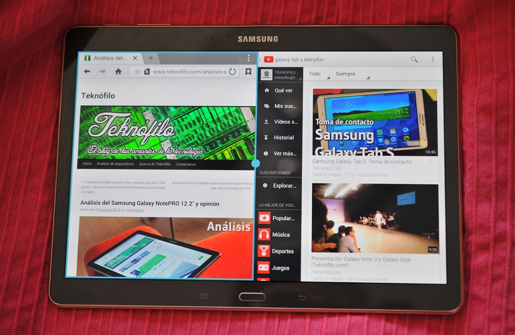 Samsung Galaxy Tab S - Multi ventana