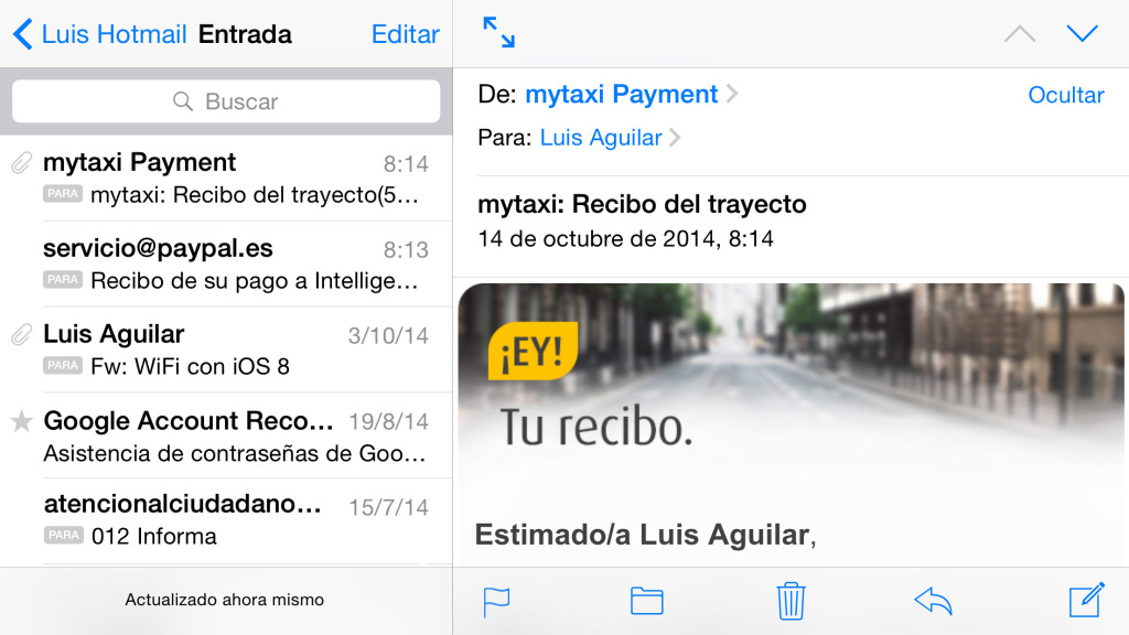 Correo en iOS 9