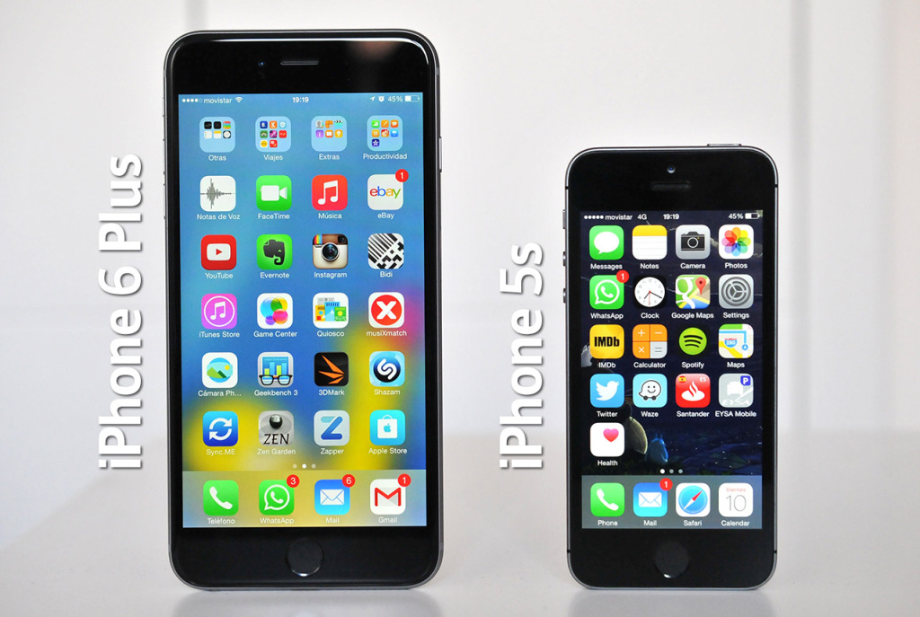 iPhone 6 Plus vs iPhone 5s