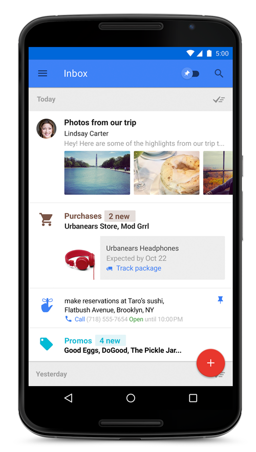 Google lanza Inbox, un cliente de e-mail muy particular al que solo se accede por invitación
