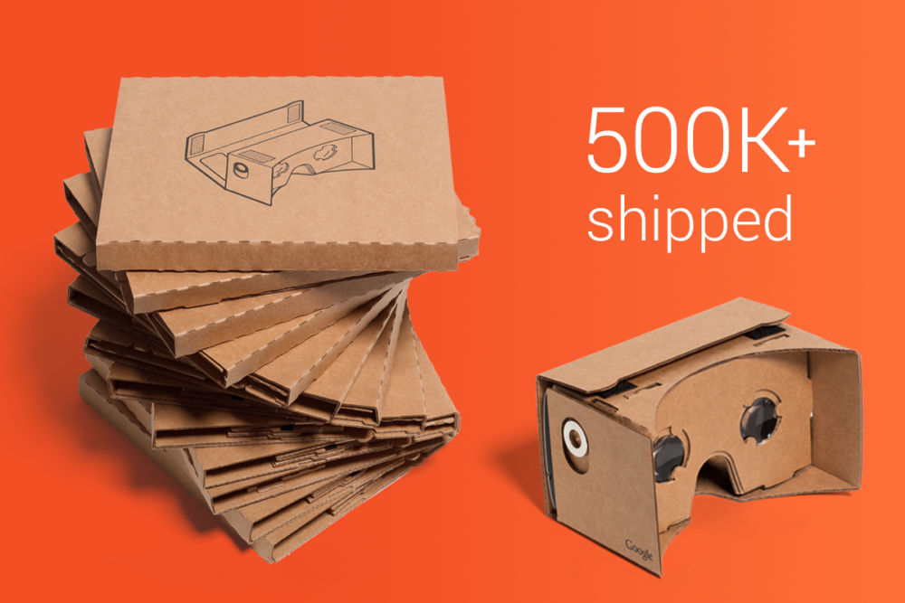 Google ya ha vendido más de medio millón de sus gafas de realidad virtual de cartón de 5 euros