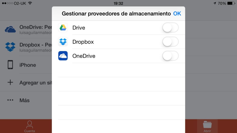 Microsoft Office para iOS