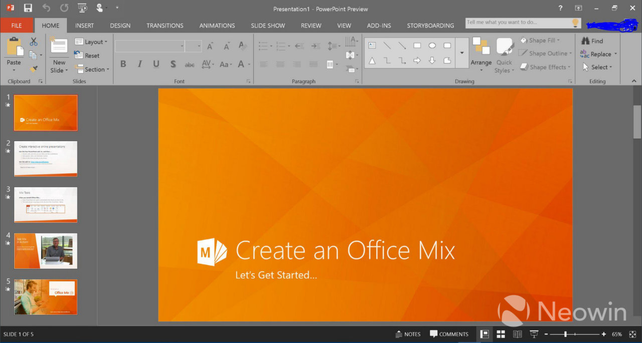Una captura de Microsoft Office 2016 muestra cambios en el interfaz de  usuario | Teknófilo