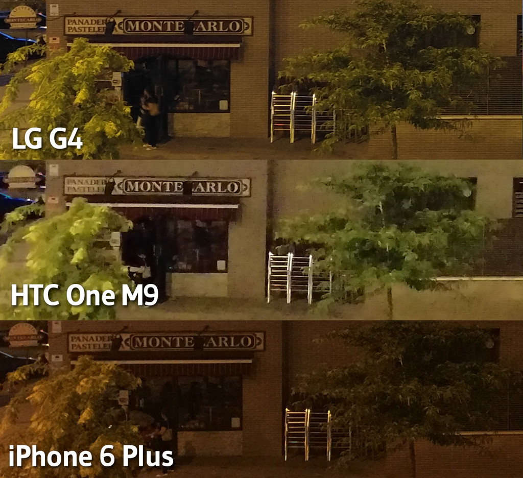 HTC One M9 - LG G4 - iPhone 6 Plus - Nochejpg