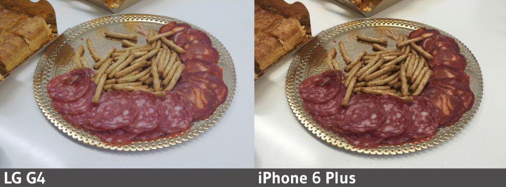 Plato de comida - LG G4 - iPhone 6 Plus