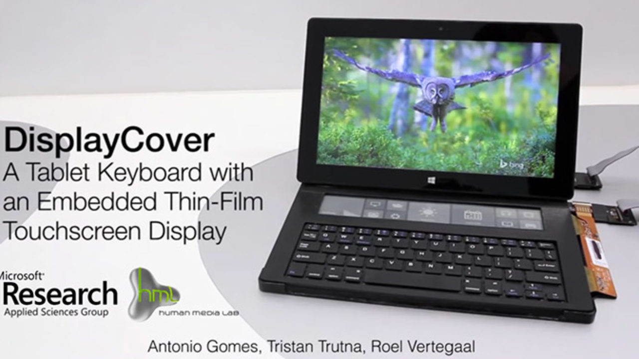Este teclado con pantalla tinta electrónica podría revolucionar la forma en la interactuamos con los tablets |