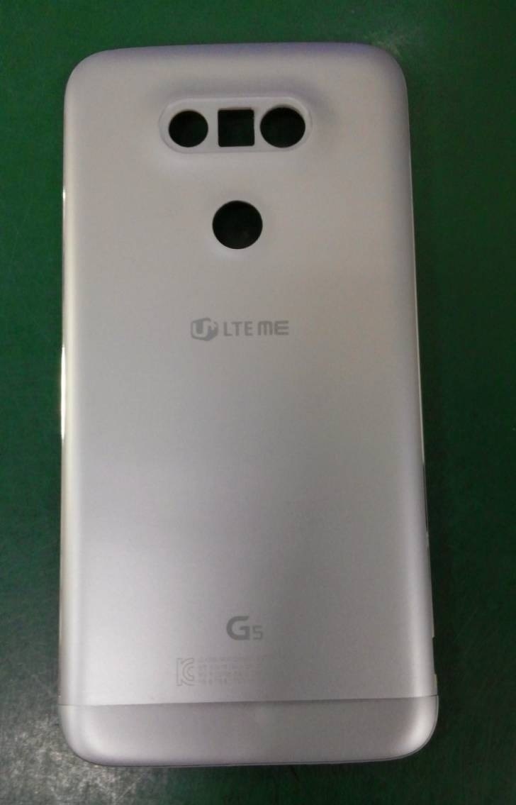 Aparece una foto más del panel trasero del LG G5