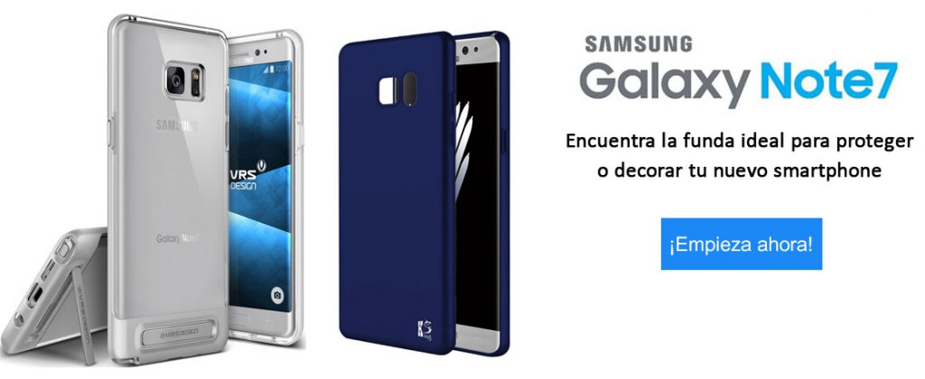 anuncio funda samsung galaxy note 7