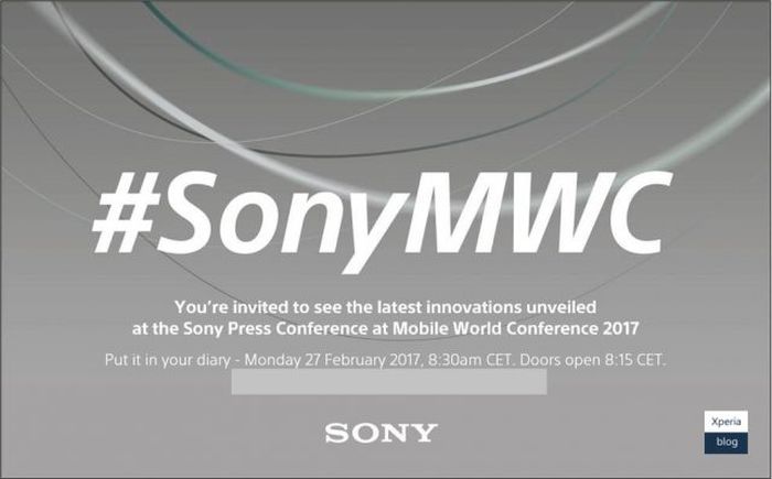 Sony confirma conferencia para el 27 de febrero en el MWC 2017