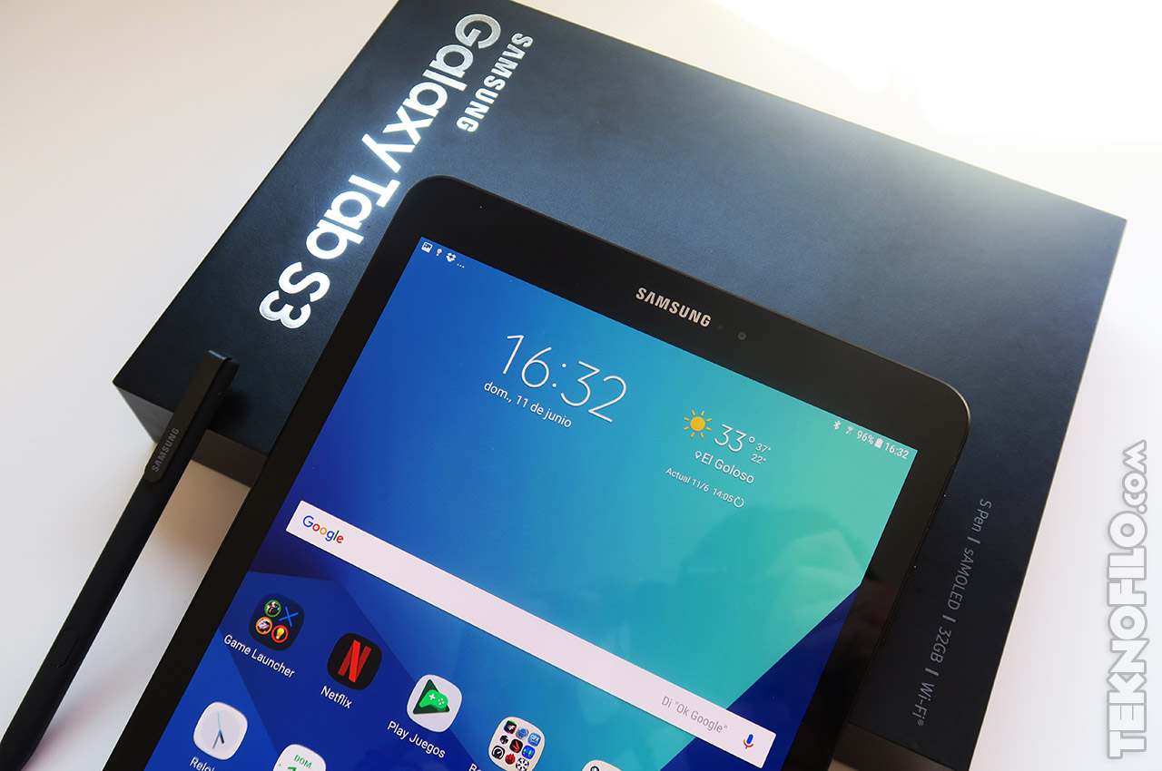 Samsung Galaxy Tab S3, características de la tableta con puntero táctil