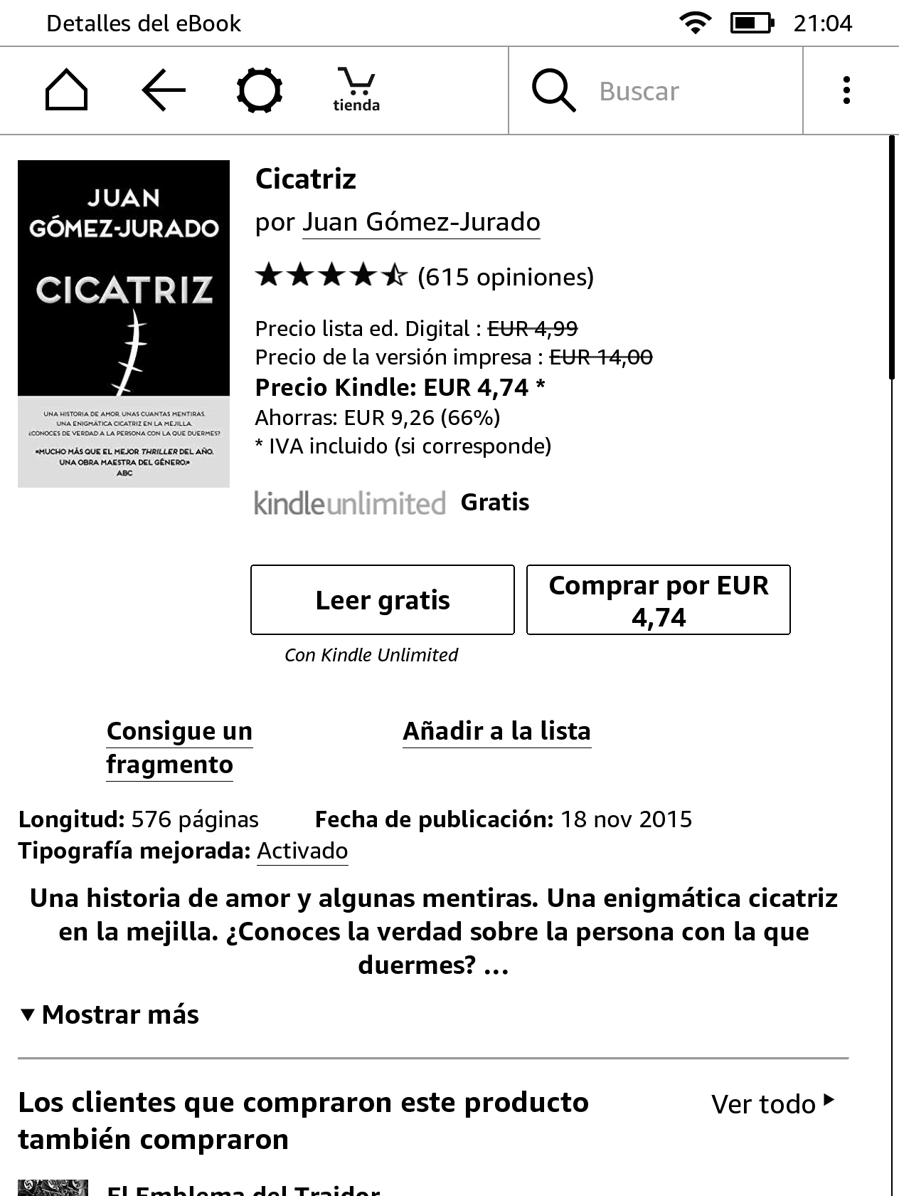 Kindle Oasis 2017, análisis. Review con características, precio y  opiniones