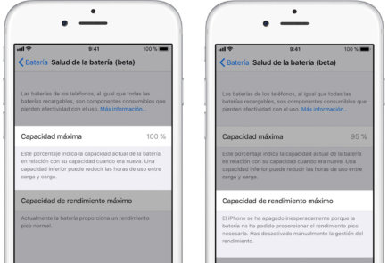 iOS 11.3 Beta 2 informa sobre la salud de la batería y permite administrar el rendimiento del iPhone