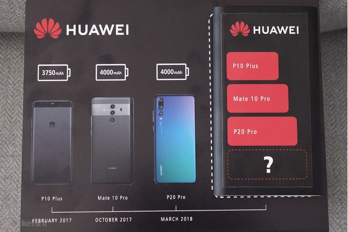 Huawei Mate 20 Pro tendría una batería de 4,200 mAh