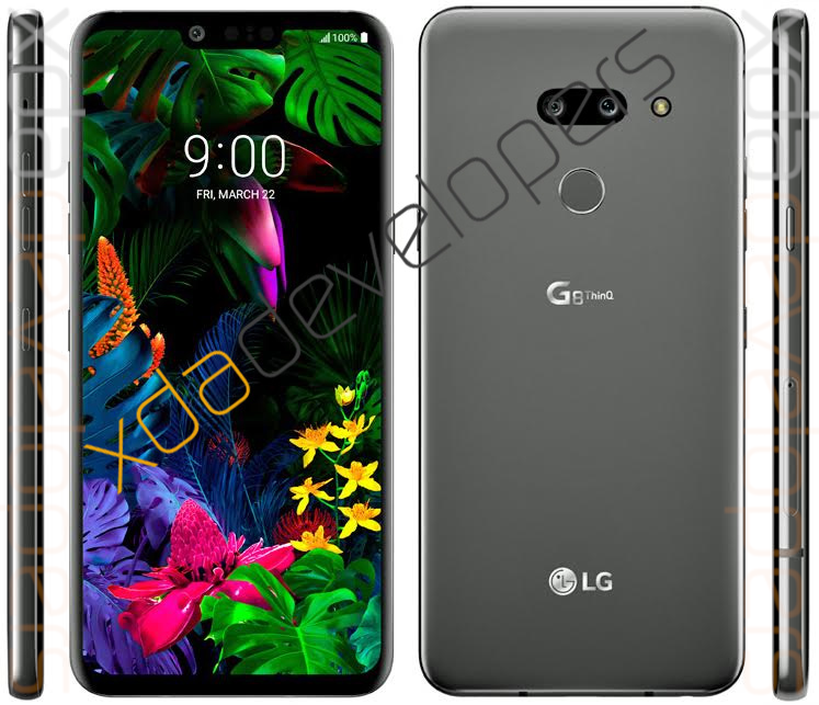 LG G8 ThinQ aparece en renders filtrados con un look muy similar