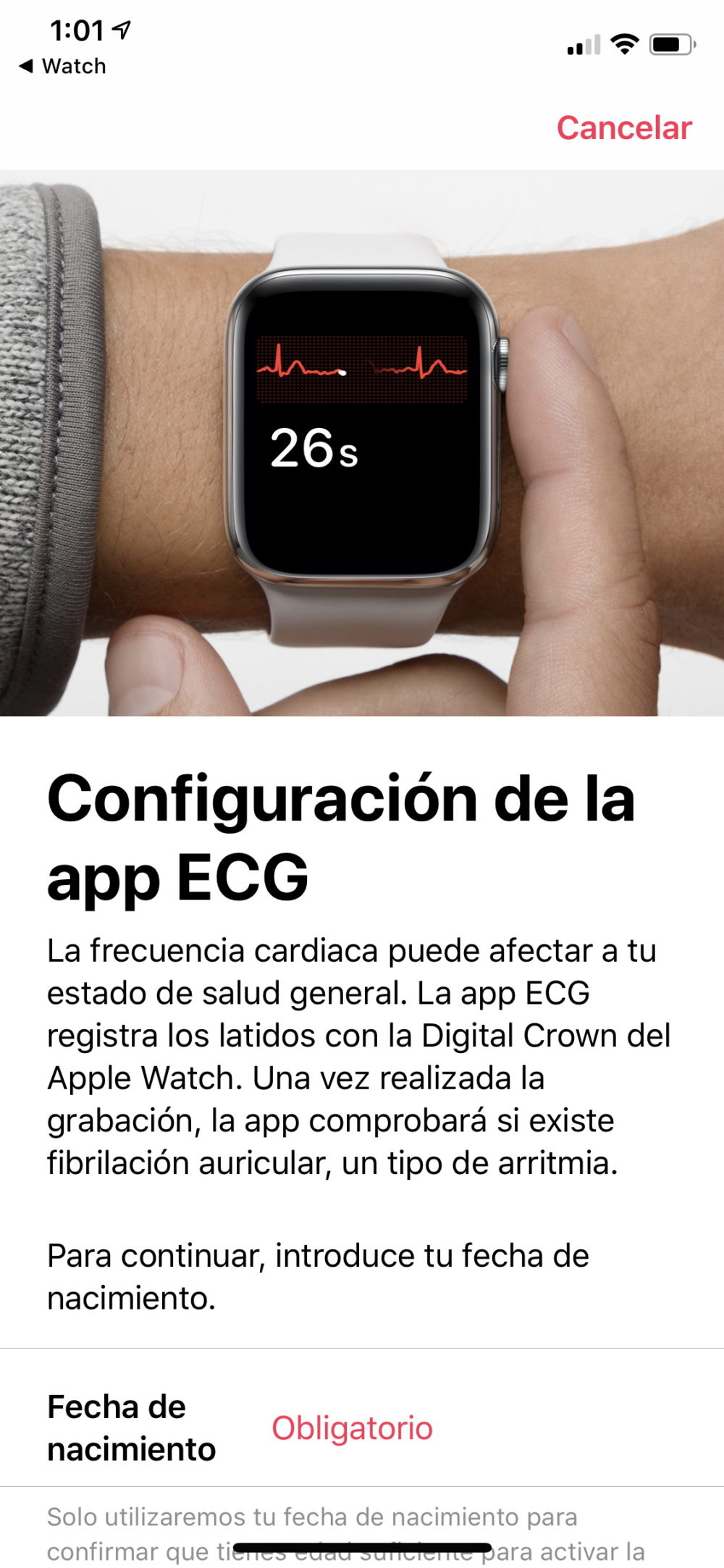 La app ECG del Apple Watch Series 4 ya está disponible en España