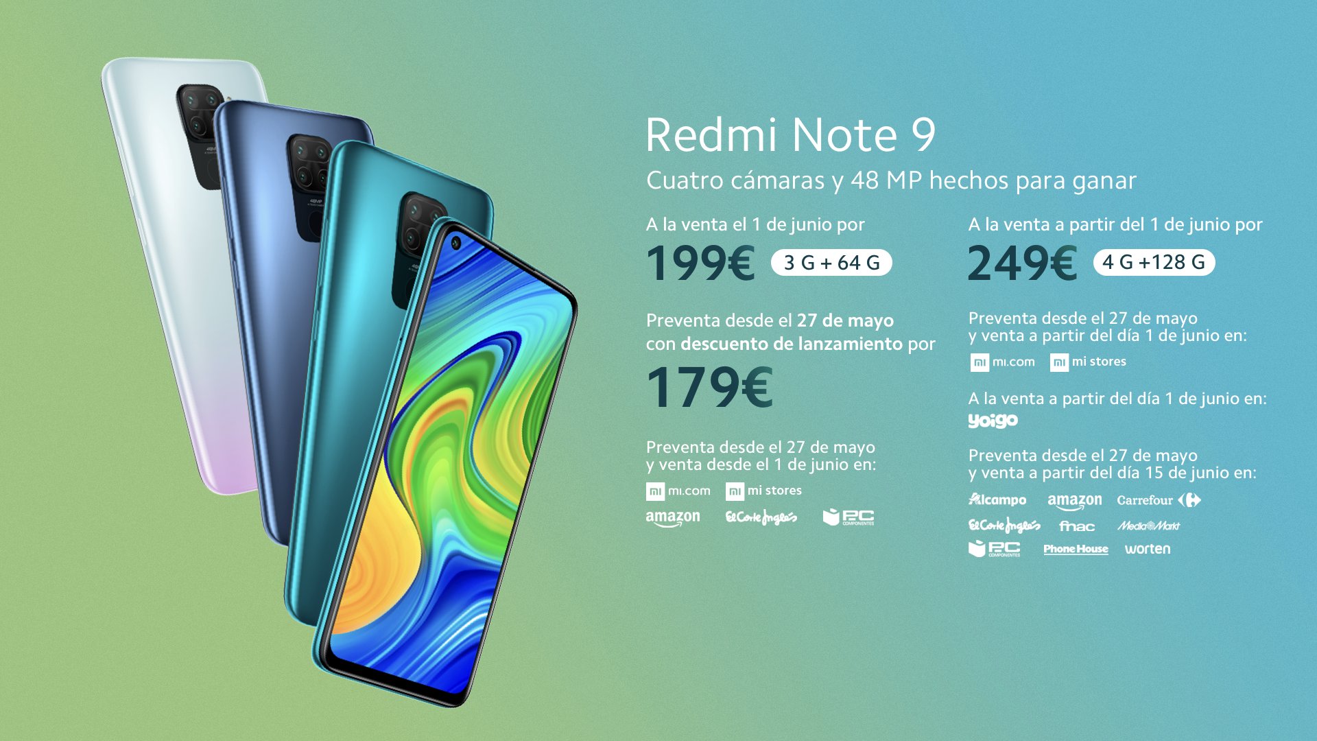 Redmi Note 9 / 9 Pro: Especificaciones, precio y disponibilidad