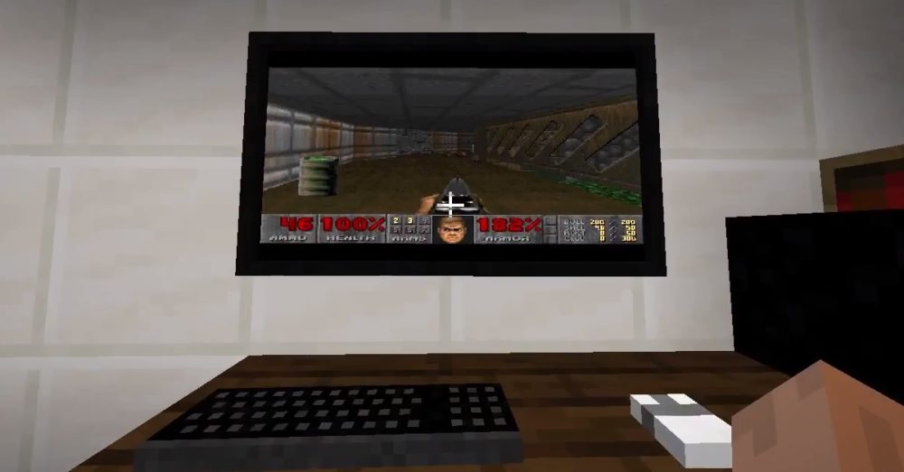 Alguien ha hecho posible a jugar a Doom dentro de Minecraft