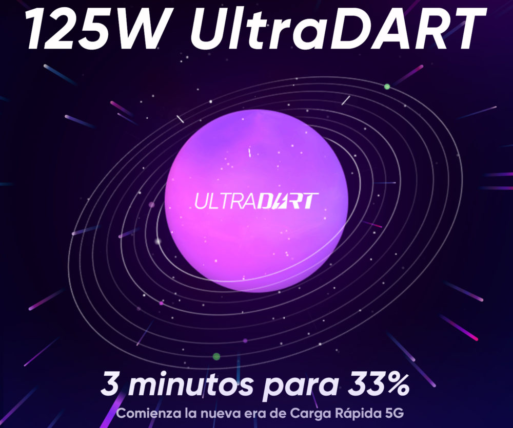 La carga rápida UltraDART 125W de Realme carga un 33% de batería en 3 minutos