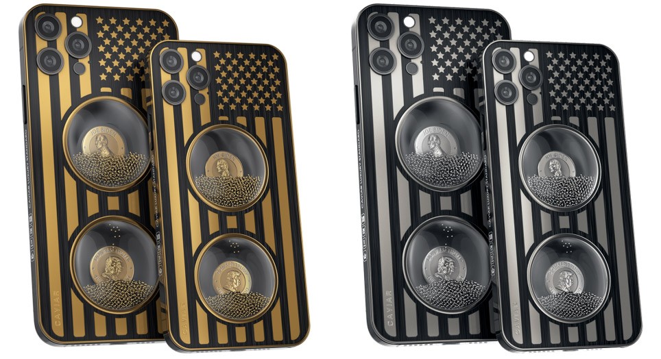 No te pierdas esta edición de lujo del iPhone 12 decorada con Biden y Trump