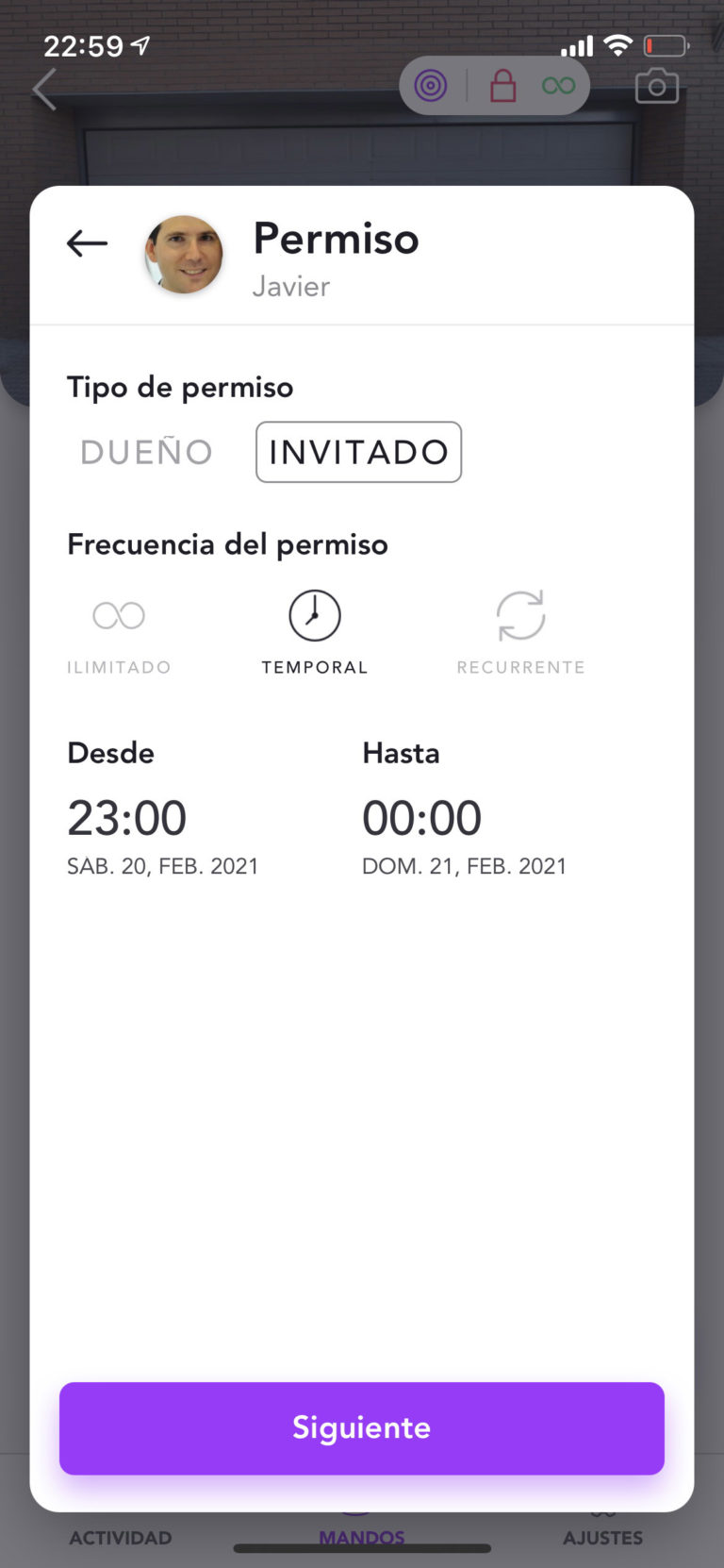 Análisis y opinión de HOMYHUB: Abrir el garaje con tu móvil ya es posible