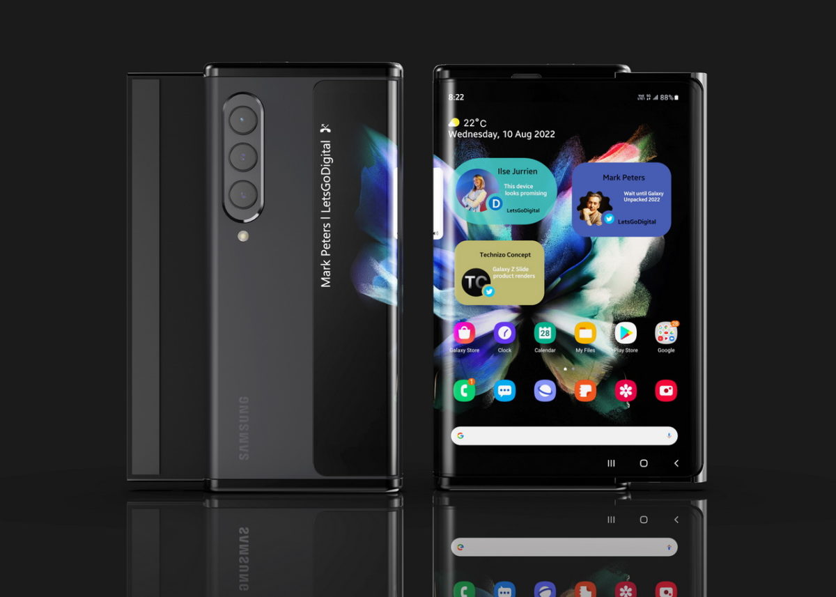 Así será el Galaxy Z Slide enrollable que podría llegar en Unpacked