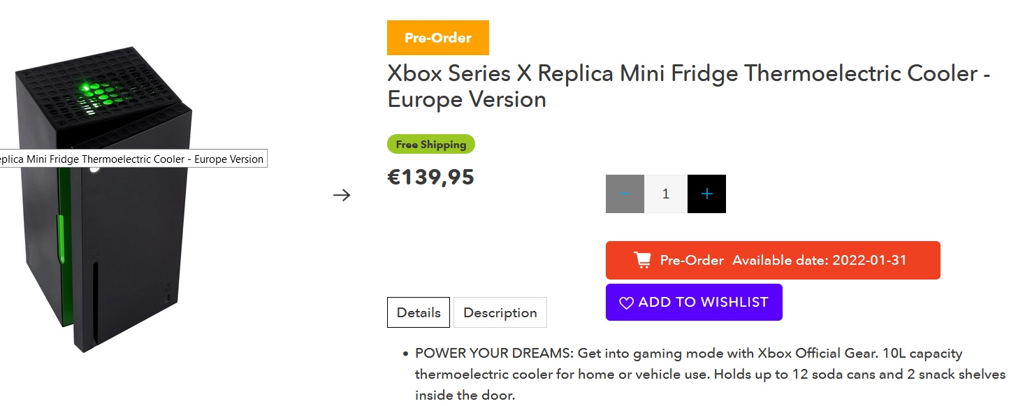 La preventa de la mini-nevera Xbox Series X indigna a los usuarios