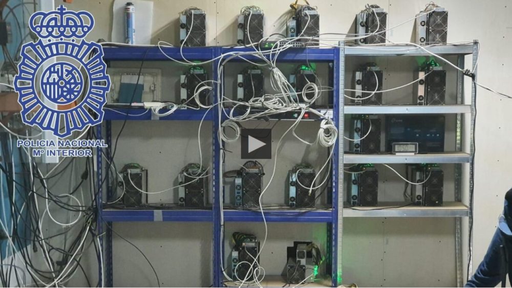 La Policía desmantela una granja de criptomonedas en Sevilla