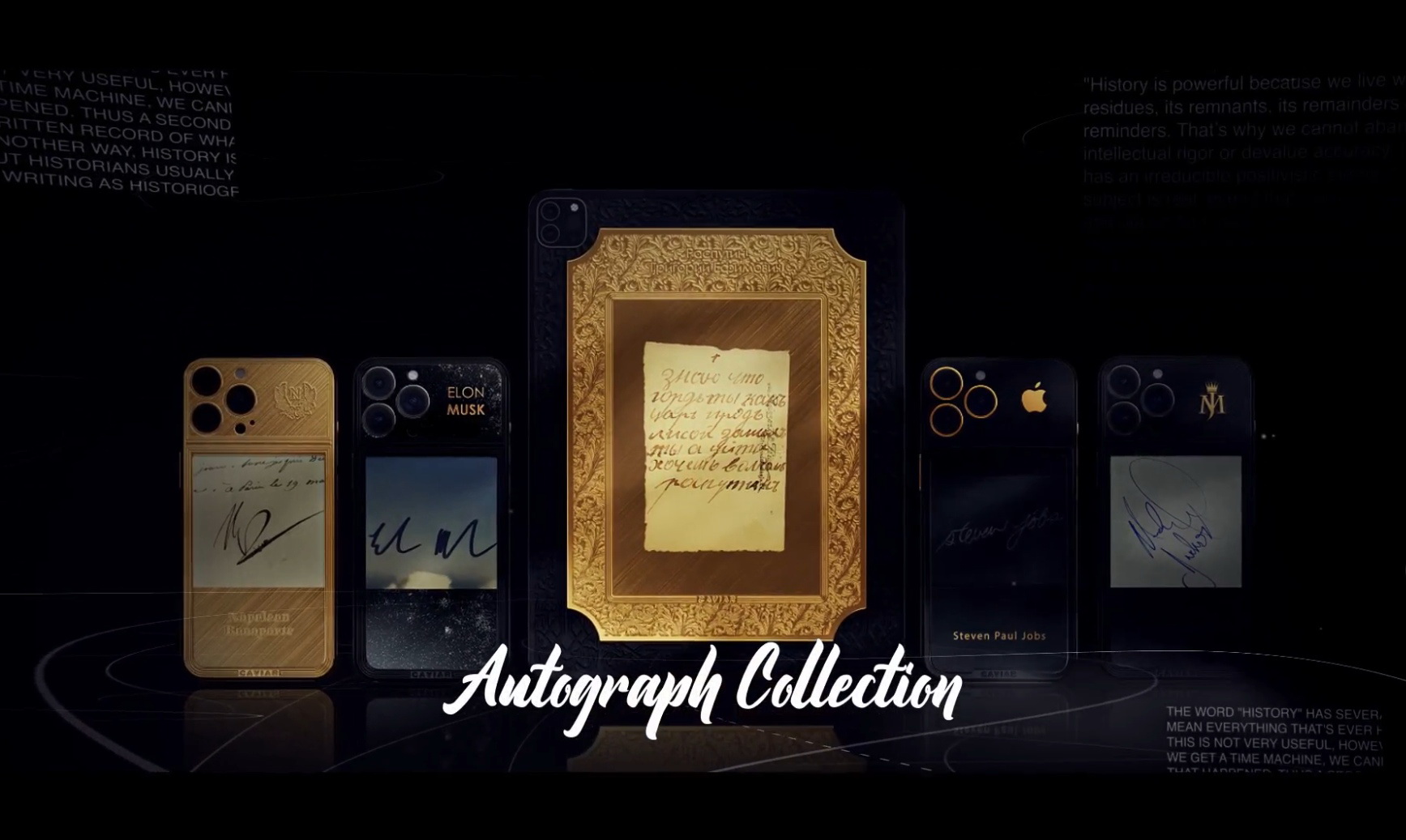 Caviar lanza una carísima colección de iPad Pro y iPhone 13 con autógrafos de famosos