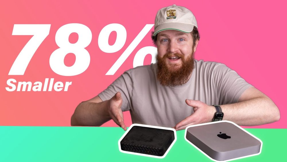 Un YouTuber ha modificado un Mac mini para reducir su tamaño un 78%