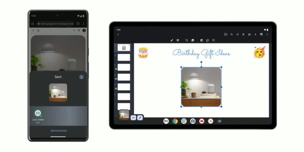 Android 13 permitirá copiar / pegar entre dispositivos