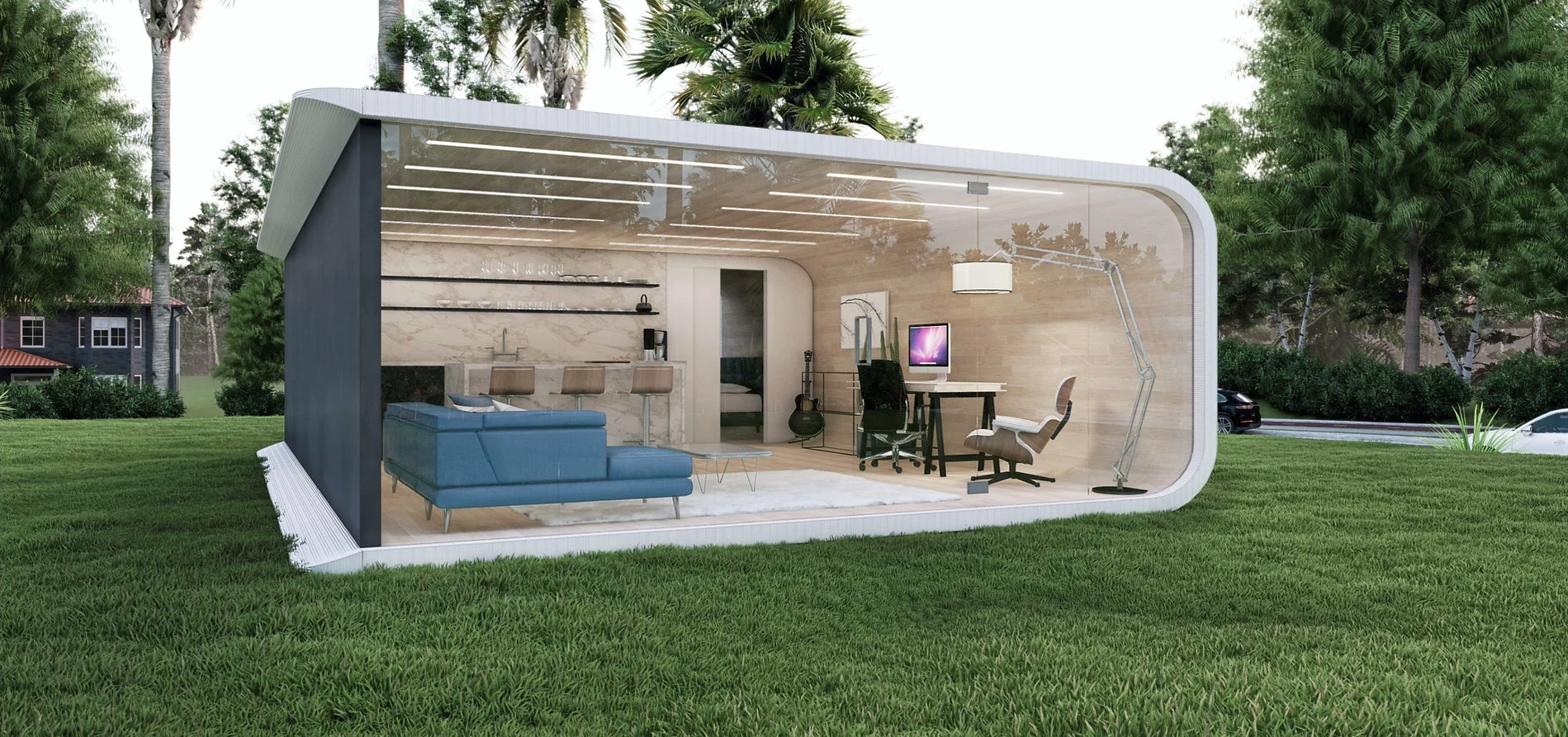 A Startup Builds Backyard Studio Homes With Recycled Plastic