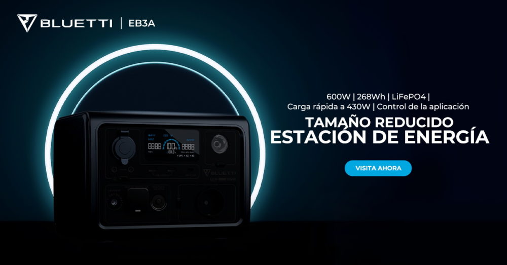 BLUETTI anuncia su nueva estación de energía con carga rápida EB3A