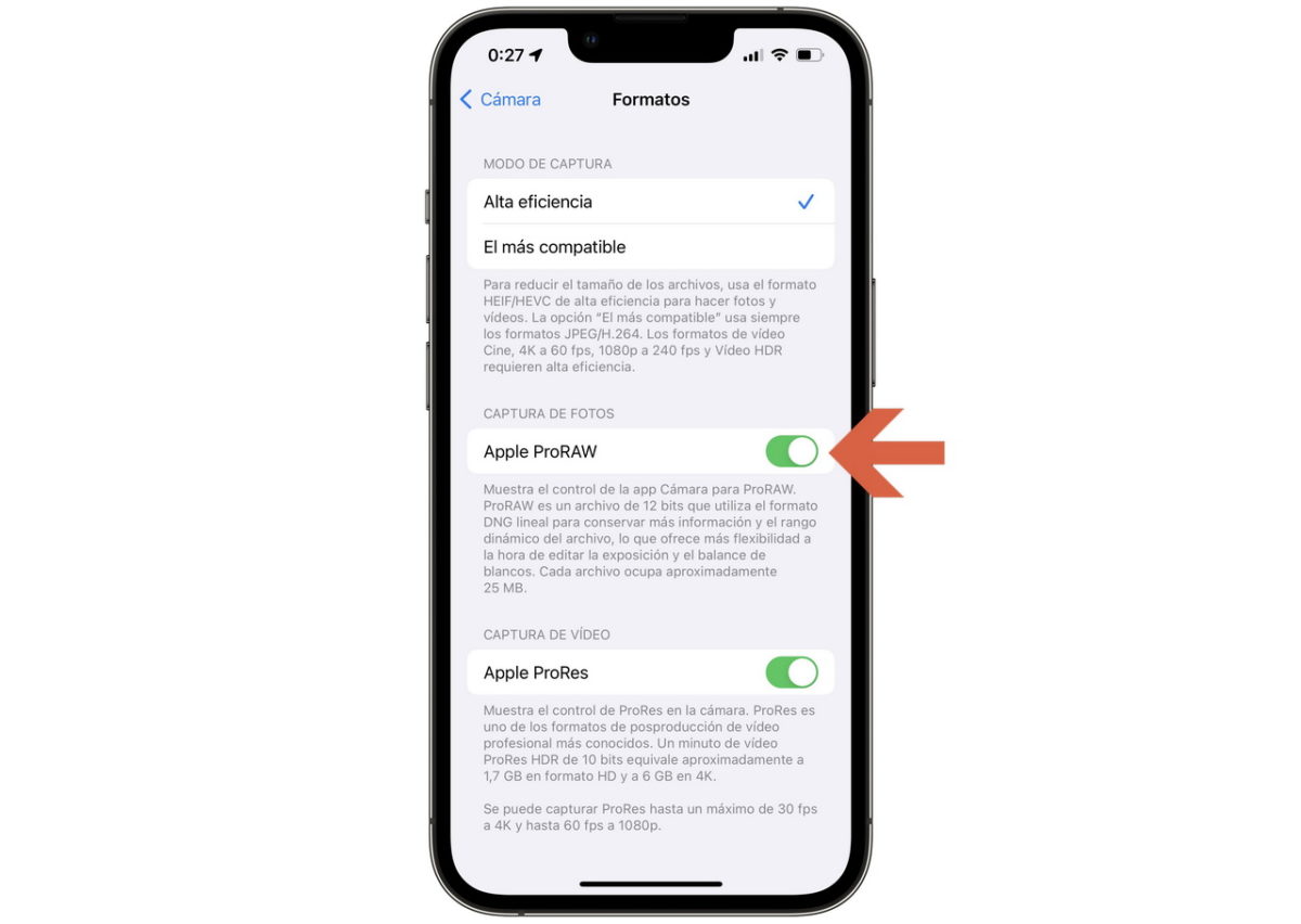 Cómo tomar fotos RAW con tu iPhone