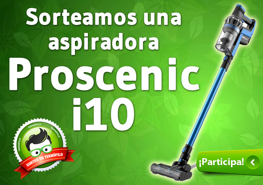 Sorteo de una potente aspiradora sin cable Proscenic i10!