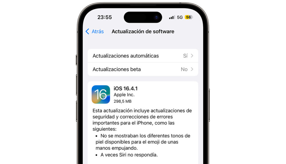 Apple lanza iOS 16.4.1 para corregir algunos errores y fallos de seguridad