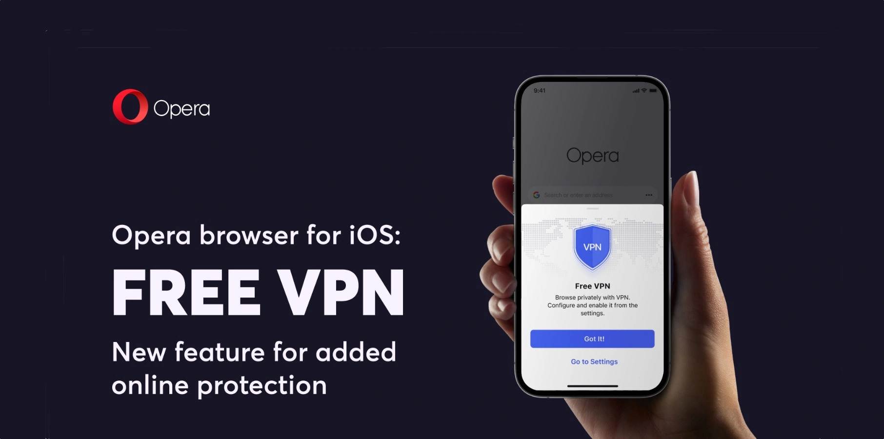 El navegador Opera para iPhone ahora incluye una VPN gratuita
