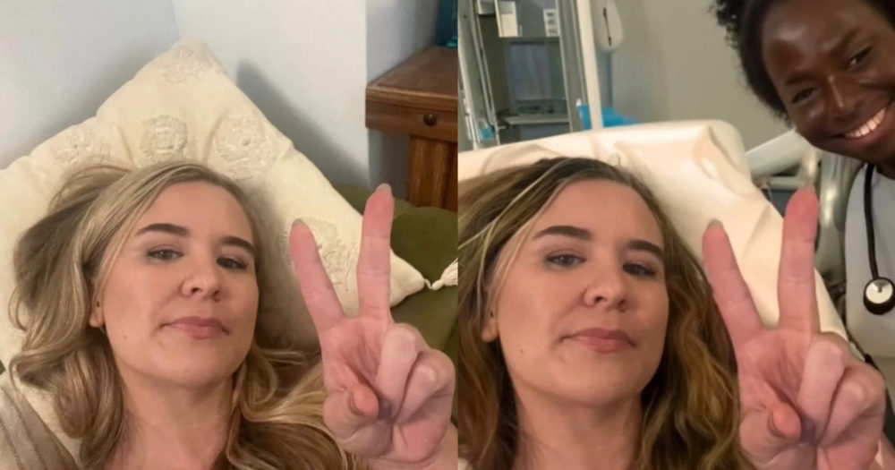 Una mujer crea un selfie muy convincente en un hospital con IA estando en su casa