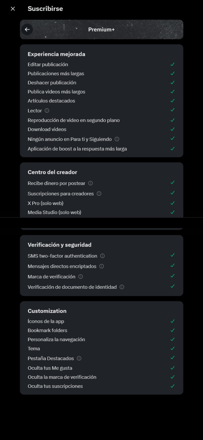 X lanza dos nuevos planes de suscripción: Básico y Premium Plus | Teknófilo