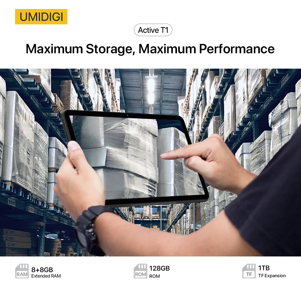 Prepárate para la tablet UMIDIGI Active T1 con pantalla ultra-grande y  triple protección!
