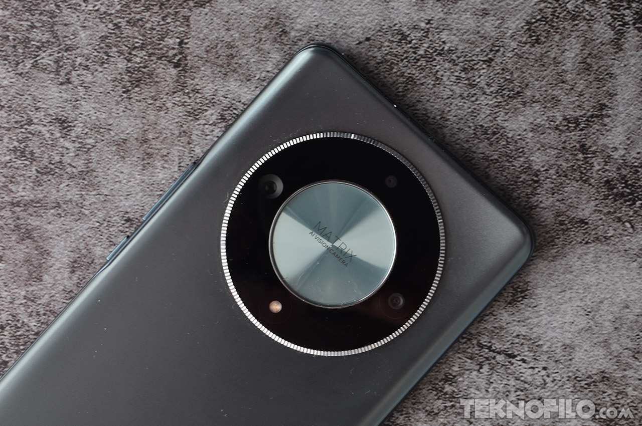 Huawei Honor Magic 5 Lite 5G Funda Mate borde color Negro y anillo
