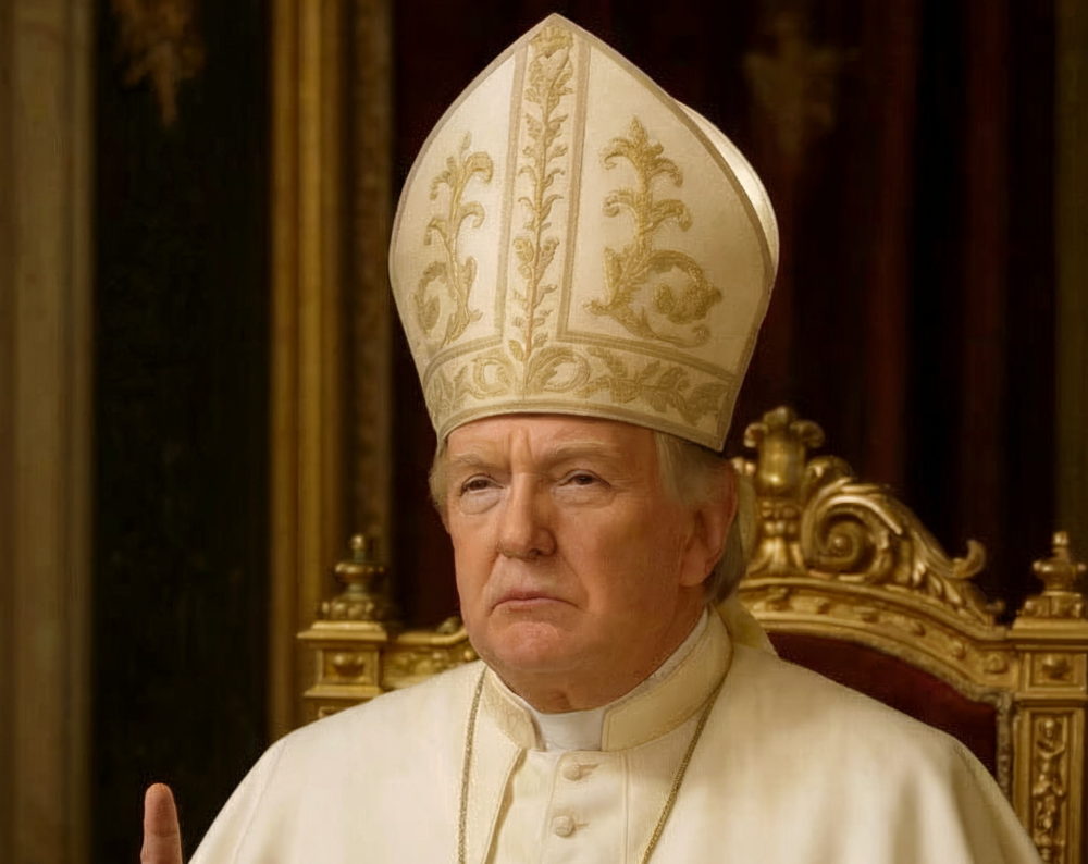 Trump desata polémica al compartir una imagen vestido de Papa generada por IA